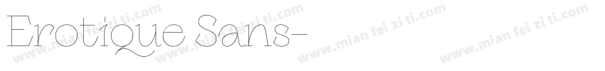 Erotique Sans字体转换